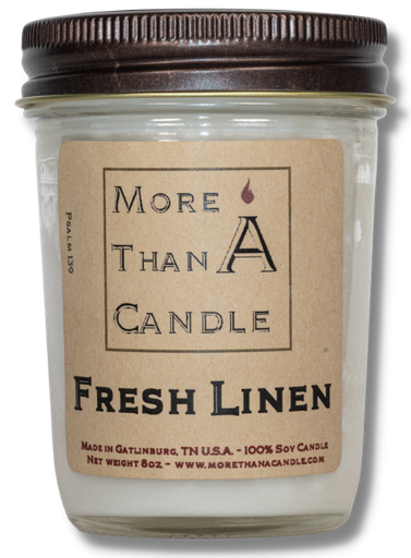 [FRL8J] Fresh Linen - 8 oz Jelly Jar