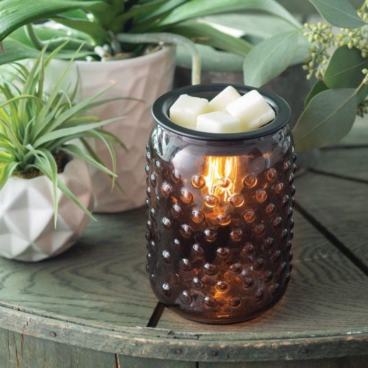 Smoky Hobnail Vintage Bulb Wax Warmer