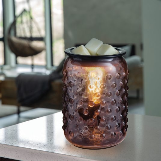 Smoky Hobnail Vintage Bulb Wax Warmer