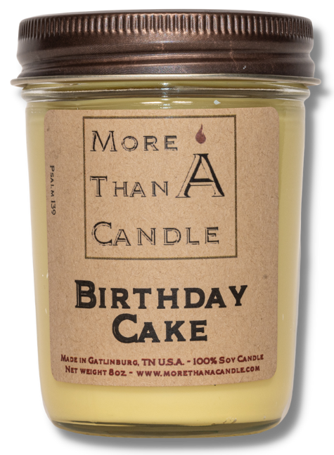 Birthday Cake - 8 oz Jelly Jar