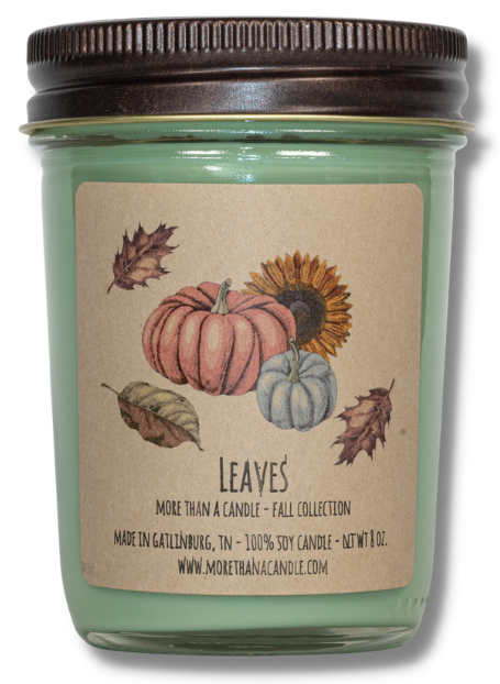 Leaves - 8 oz Jelly Jar