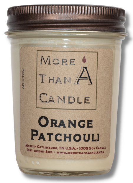 Orange Patchouli - 8 oz Jelly Jar