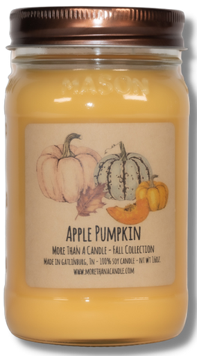 Apple Pumpkin - 16 oz Mason Jar