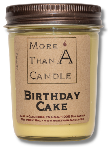 [BDC8J] Birthday Cake - 8 oz Jelly Jar