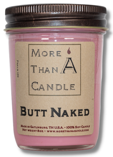 [BTN8J] Butt Naked - 8 oz Jelly Jar