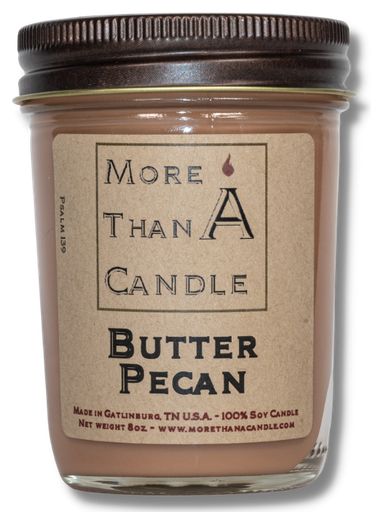 [BTP8J] Butter Pecan - 8 oz Jelly Jar