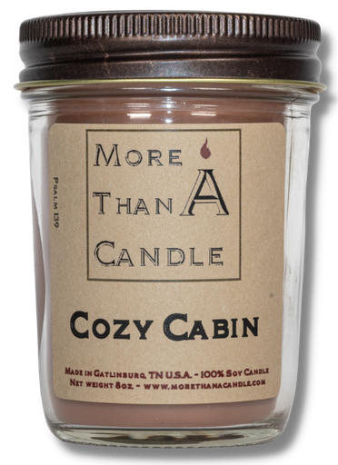 [CZC8J] Cozy Cabin - 8 oz Jelly Jar