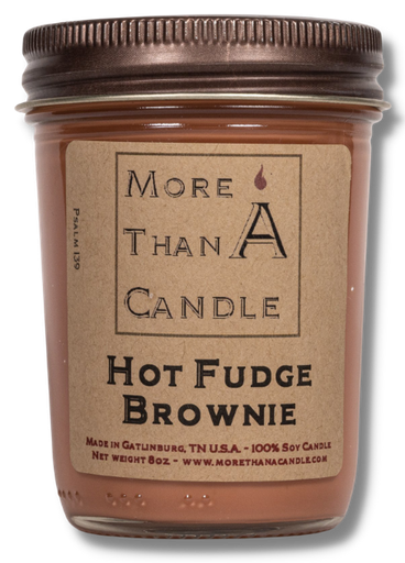 [HFB8J] Hot Fudge Brownie - 8 oz Jelly Jar