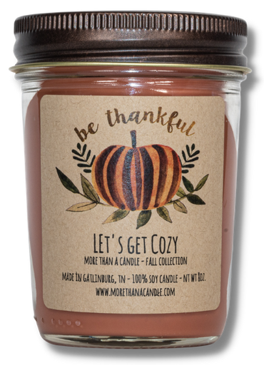 [LGC8J] Let's Get Cozy - 8 oz Jelly Jar