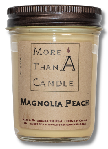 [MGP8J] Magnolia & Peach - 8 oz Jelly Jar