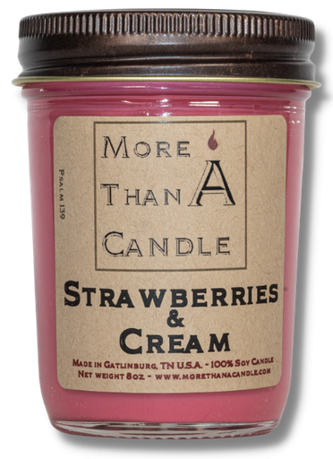 [SAC8J] Strawberries & Cream - 8 oz Jelly Jar